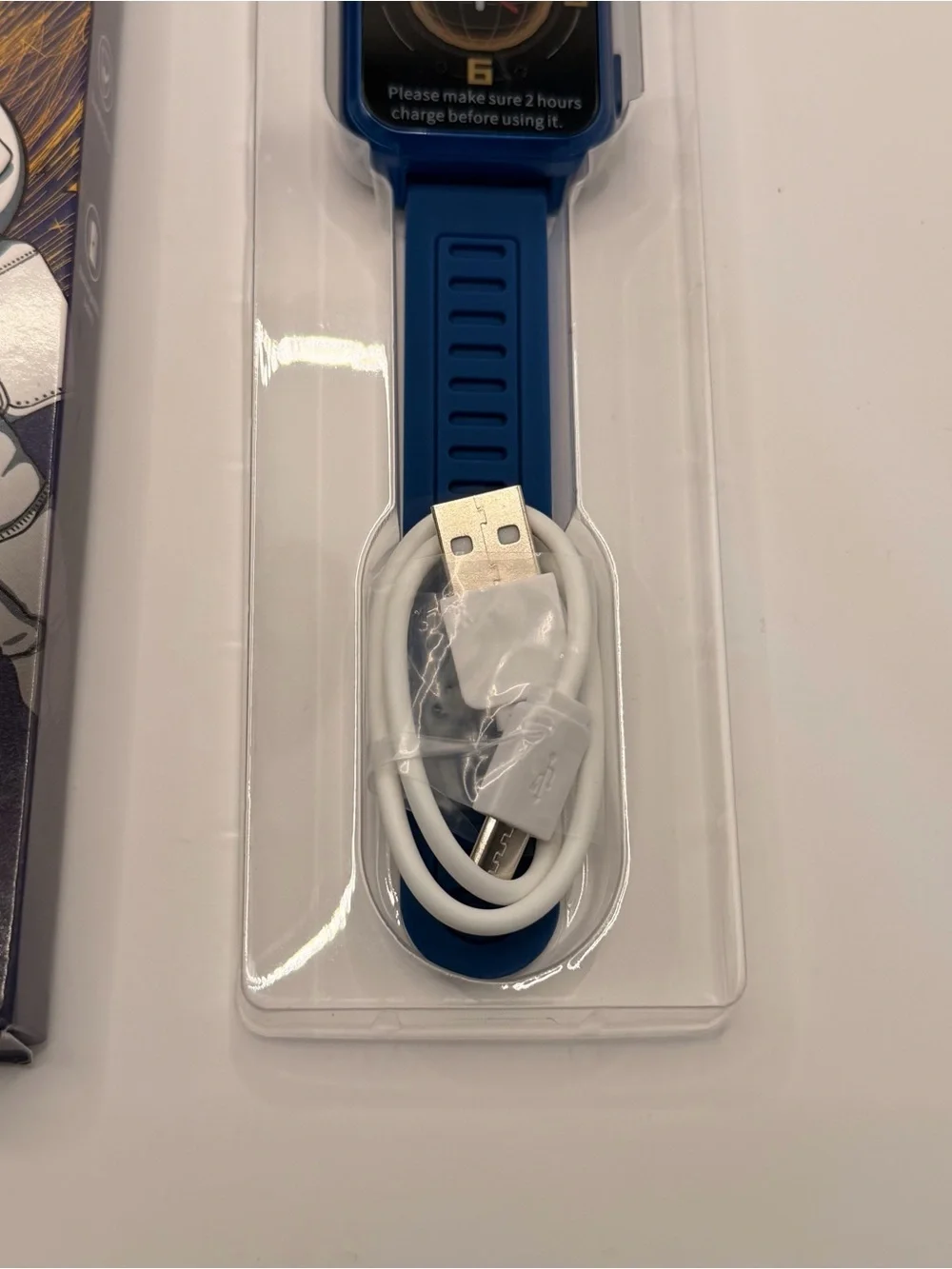 Kids Smart Watch, Full‎ Set, New, Blue, Charger Included